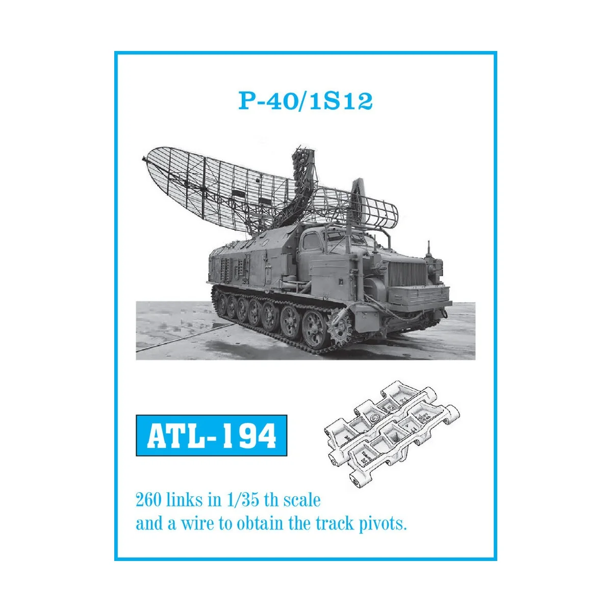 Tracks for P-40/ 1S 12 - Friulmodel ATL-194