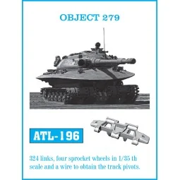 Tracks for OBJEKT 279, 1/35 - Friulmodel ATL-196