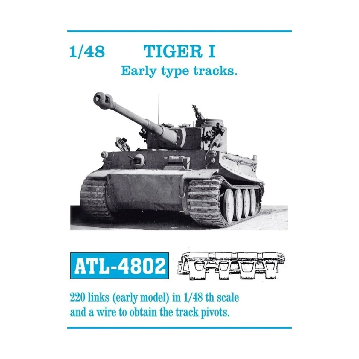 Tracks for Tiger I early Type - Friulmodel ATL-4802