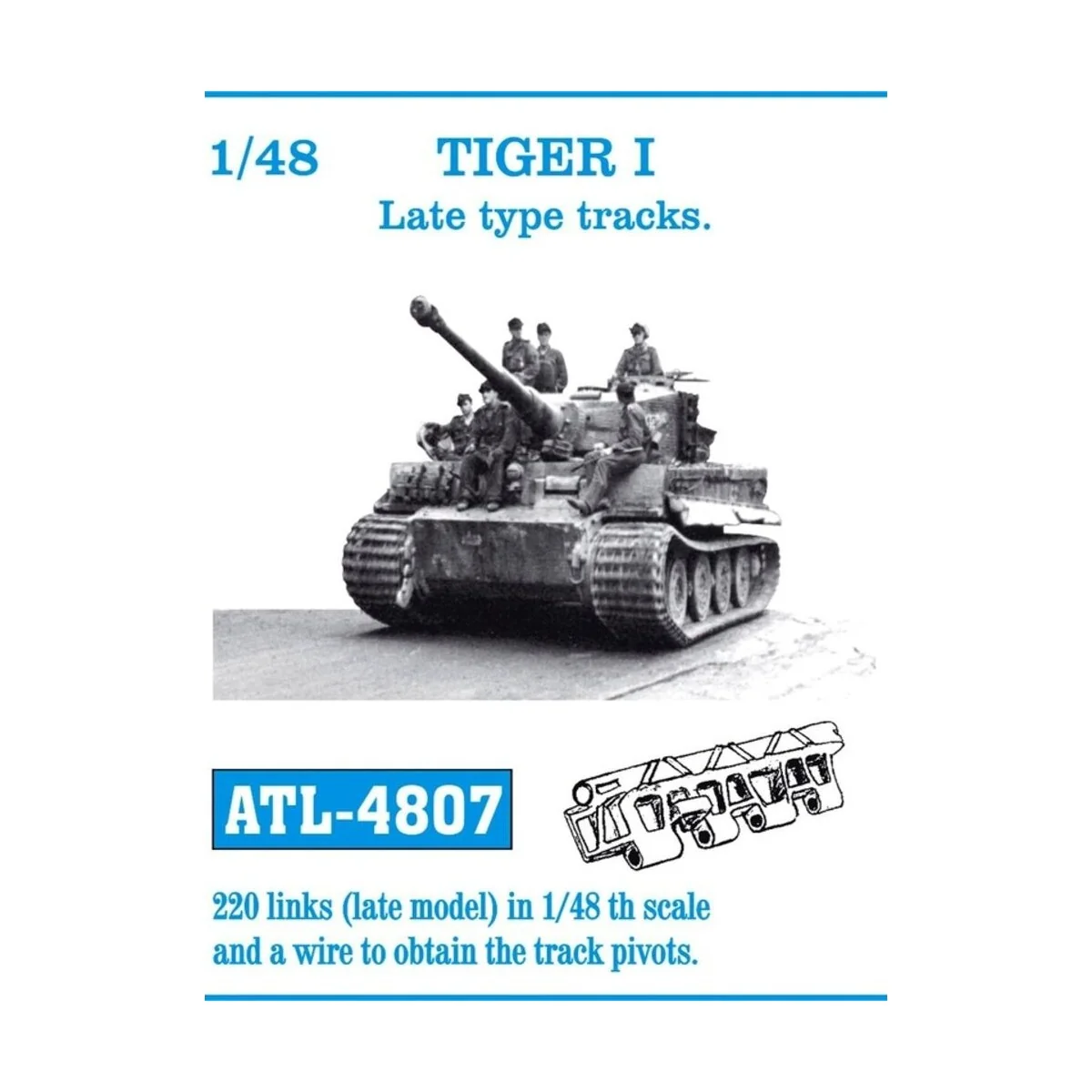 Tracks for Tiger I Late type - Friulmodel ATL-4807