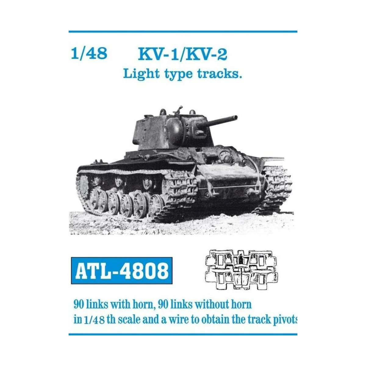 Tracks for KV-1 / KV-2 Light type - Friulmodel ATL-4808