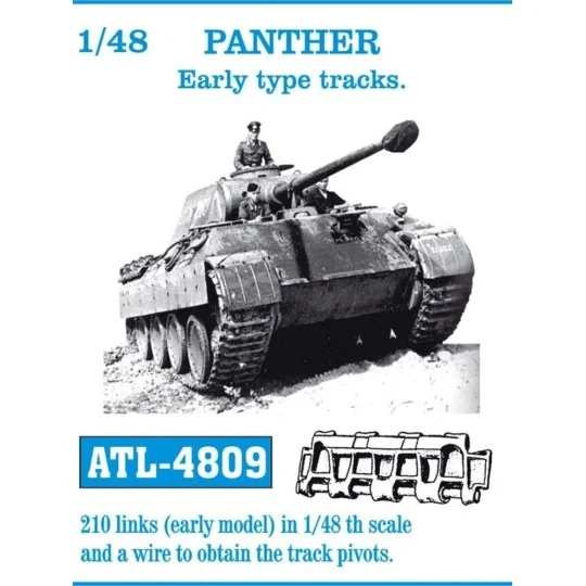 Tracks for Panther Early type, 1/48 - Friulmodel ATL-4809 Tracks for Panther Early type, 1/48 - Friulmodel ATL-4809