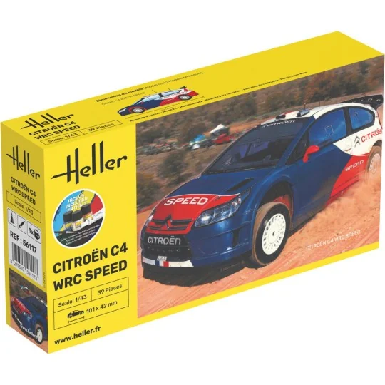 STARTER KIT Citroën C4 WRC Speed, 1/43 - Heller 56117
