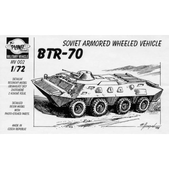 BTR-70 Arm. Vehicle, 4 Achser 18 Resin, Fotoätzteile. - Planet Mode... BTR-70 Arm. Vehicle, 4 Achser 18 Resin, Fotoätzteile. - Planet Mode...