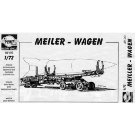Meiller Wagen, Für V2., 1/72 - Planet Models 129-MV013 Meiller Wagen, Für V2., 1/72 - Planet Models 129-MV013
