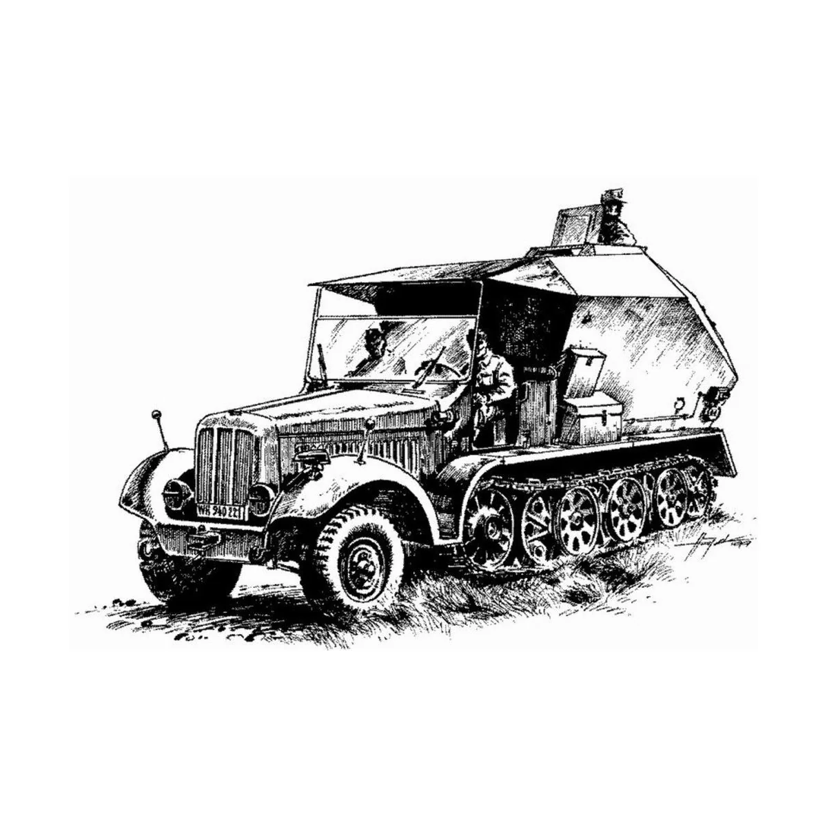 Sd.Kfz 7/3 Feuerleitpanzer - Planet Models 129-MV015