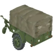 WWII US Cargo Trailer Ben Hur - Planet Models 129-MV088