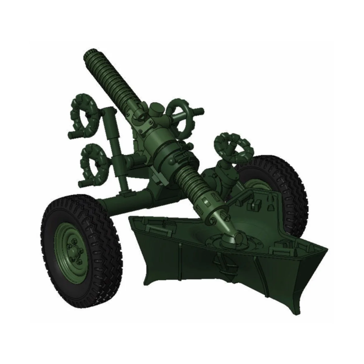 MO-120-RT-61, 120mm rifled towed mortar, 1/72 - Planet Models 129-M...