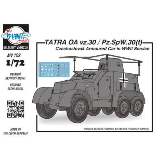 TATRA OA vz.30/Pz.SpW.30(t) Czechosl.Arm - Planet Models 129-MV108