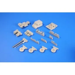 Unimog U406 DoKa Military Airport Tug+AE - Planet Models 129-MV110