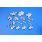 Unimog U406 DoKa Military Airport Tug+AE - Planet Models 129-MV110