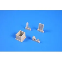 Wheeled fire extinguisher PG 50 with tra, 1/72 - Planet Models 129-...