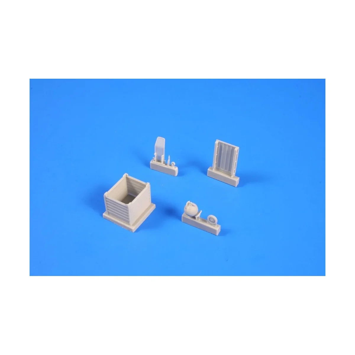 Wheeled fire extinguisher PG 50 with tra, 1/72 - Planet Models 129-...