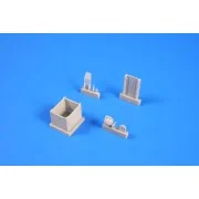 Wheeled fire extinguisher PG 50 with tra - Planet Models 129-MV111