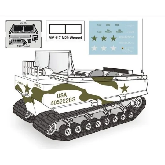 M29 Weasel-full resin kit - Planet Models 129-MV117