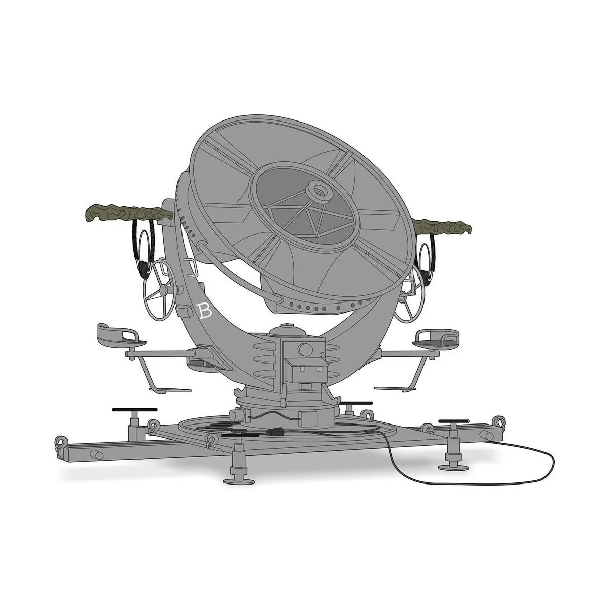 Ringtrichter Richtungshörer Horchgerät (RRH)-German WW2 Acoustic Mo...