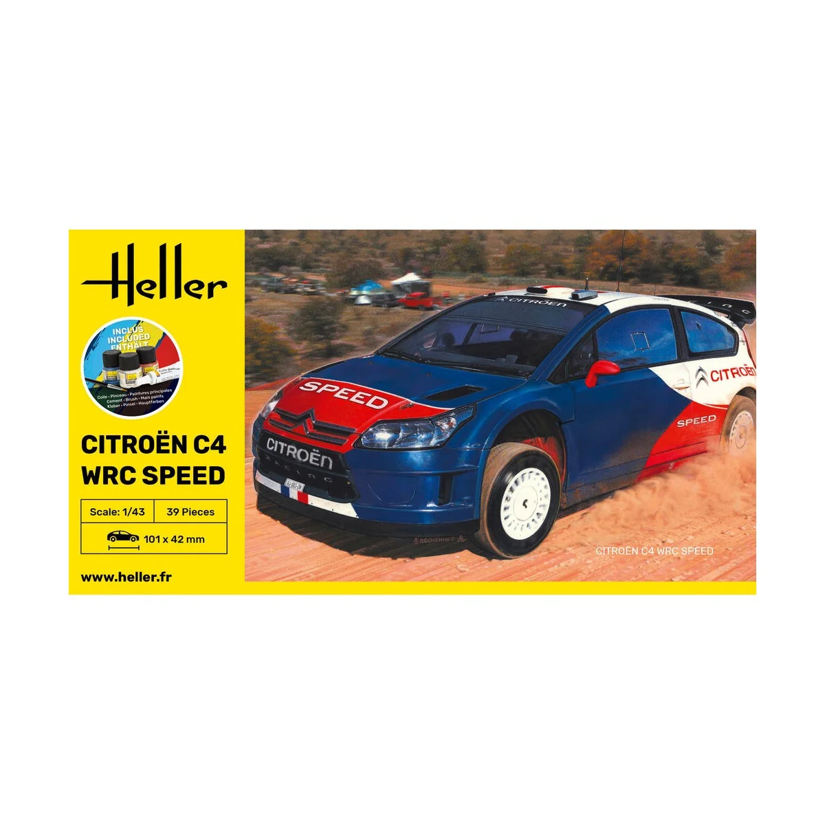 STARTER KIT Citroën C4 WRC Speed, 1/43 - Heller 56117