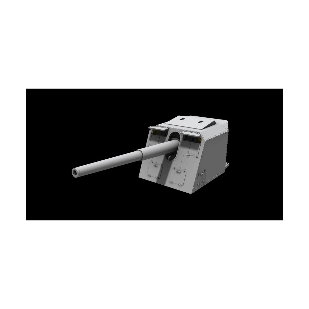 15 cm TbtsK C/36 WWII German Atlantic Wall Gun, 1/72 - Planet Model...