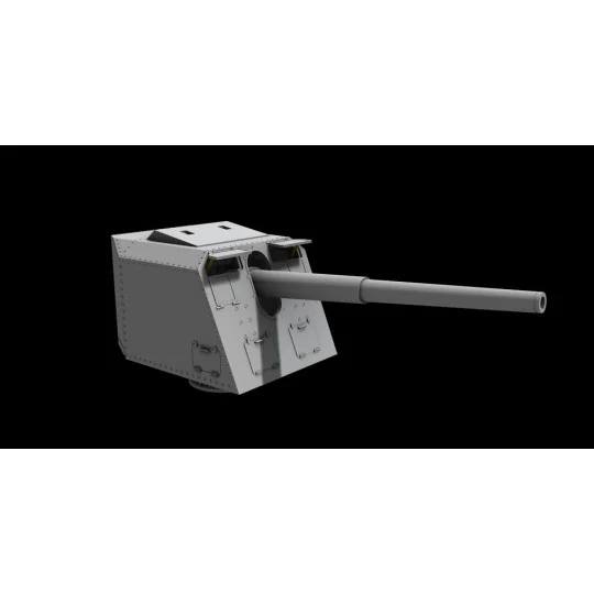 15 cm TbtsK C/36 WWII German Atlantic Wall Gun, 1/72 - Planet Model...