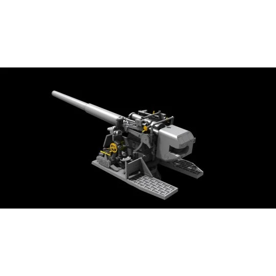 15 cm TbtsK C/36 WWII German Atlantic Wall Gun, 1/72 - Planet Model...