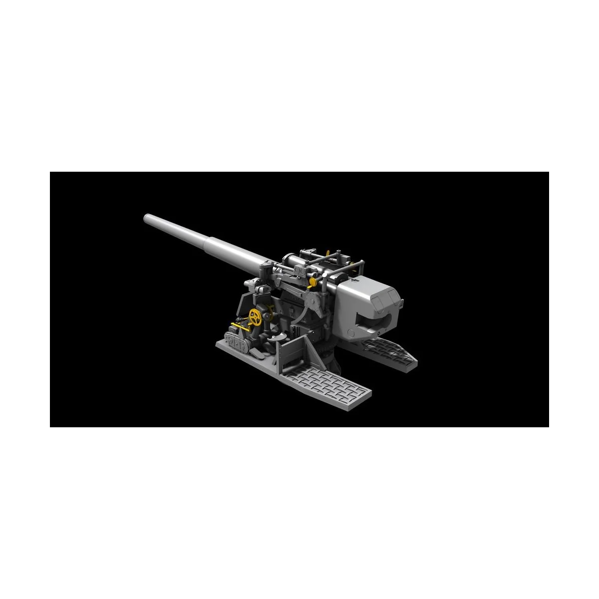 15 cm TbtsK C/36 WWII German Atlantic Wall Gun, 1/72 - Planet Model...