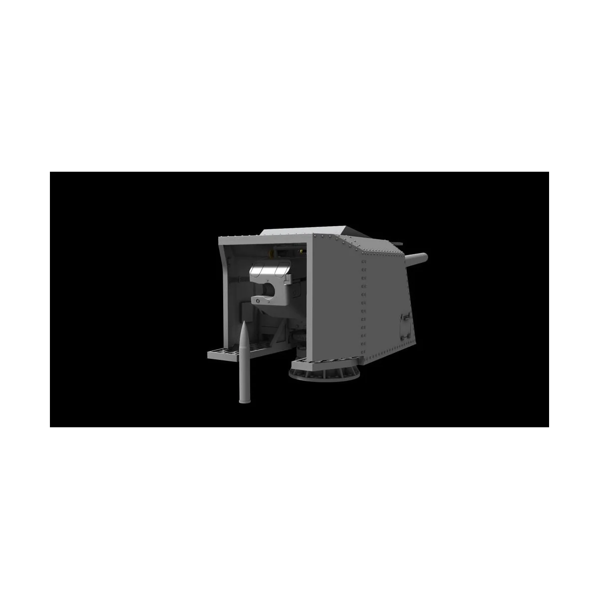 15 cm TbtsK C/36 WWII German Atlantic Wall Gun - Planet Models 129-...