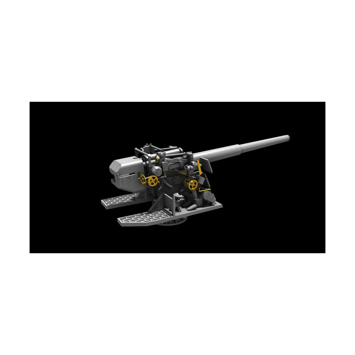 15 cm TbtsK C/36 WWII German Atlantic Wall Gun, 1/72 - Planet Model...