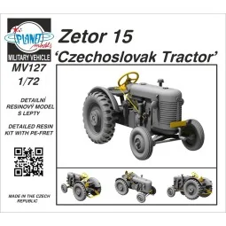 Zetor 15 Czechoslovak Tractor - Planet Models 129-MV127