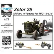 Zetor 25 Military w/Towbar for MiG 15/17s, 1/72 - Planet Models 129...