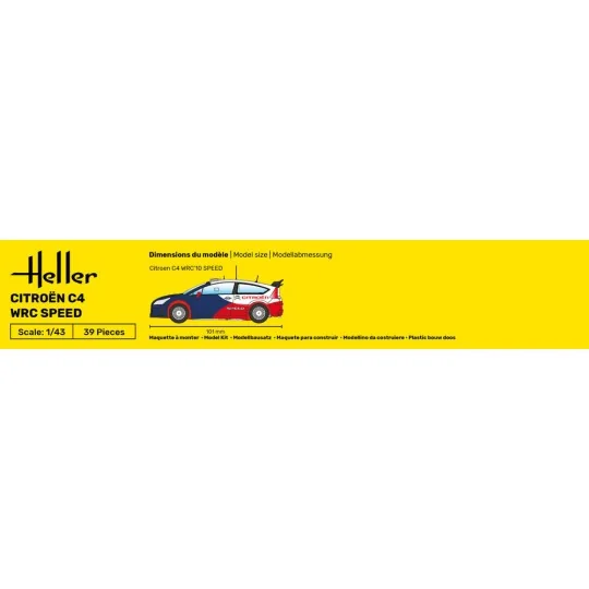 STARTER KIT Citroën C4 WRC Speed, 1/43 - Heller 56117