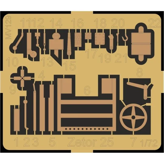 Zetor 25 Agricultural Version - Planet Models 129-MV129