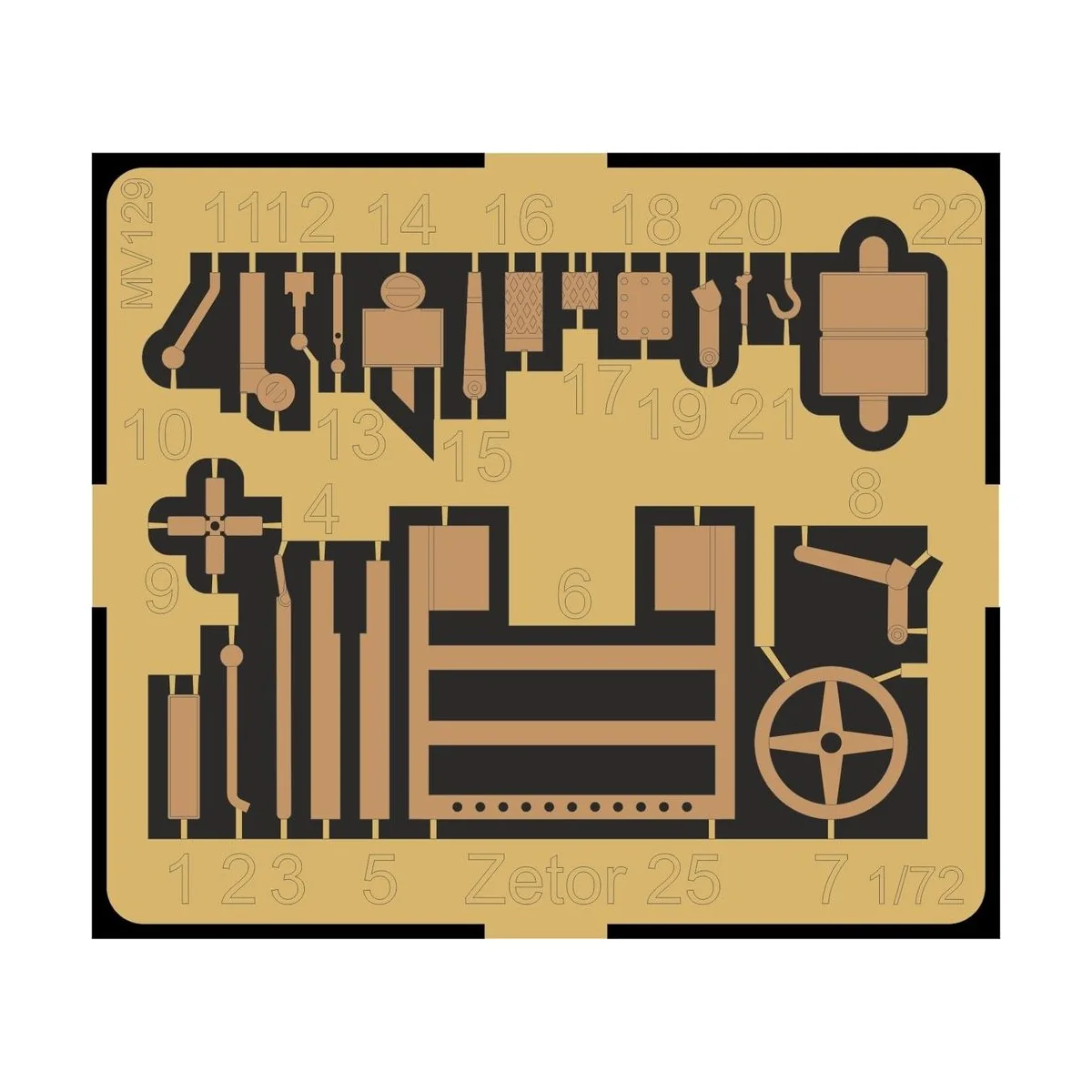 Zetor 25 Agricultural Version, 1/72 - Planet Models 129-MV129