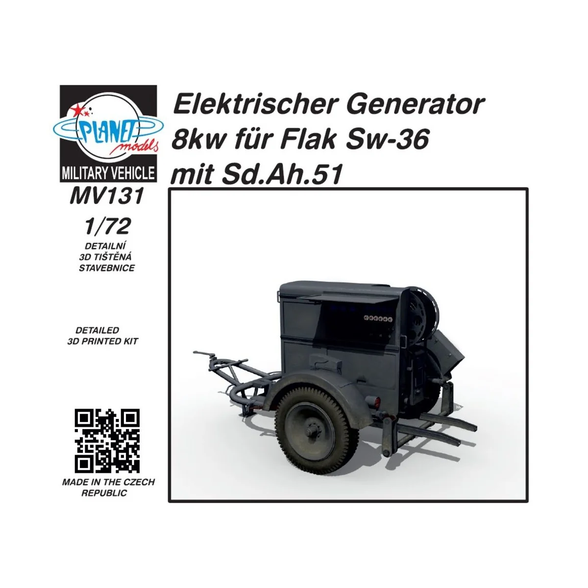 Elektrischer Generator 8kw für Flak Sw-36) mit Sd.Ah.51 1/72 - Plan...