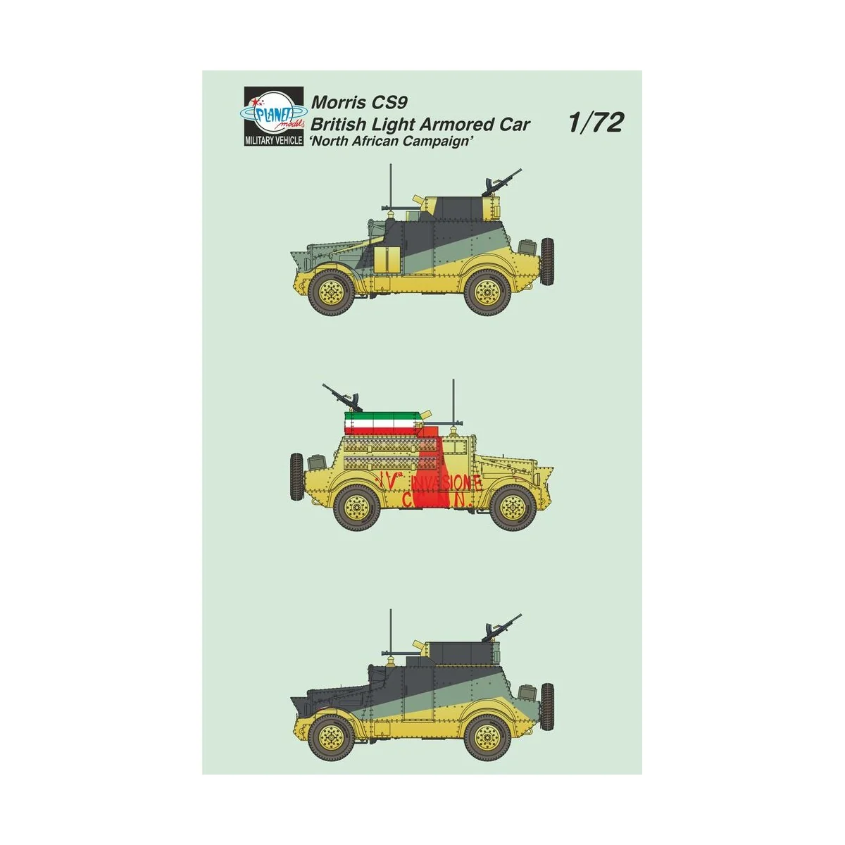 Morris CS9 British Light Armored Car ‘North African Campaign’1/72 -... Morris CS9 British Light Armored Car ‘North African Campaign’1/72 -...