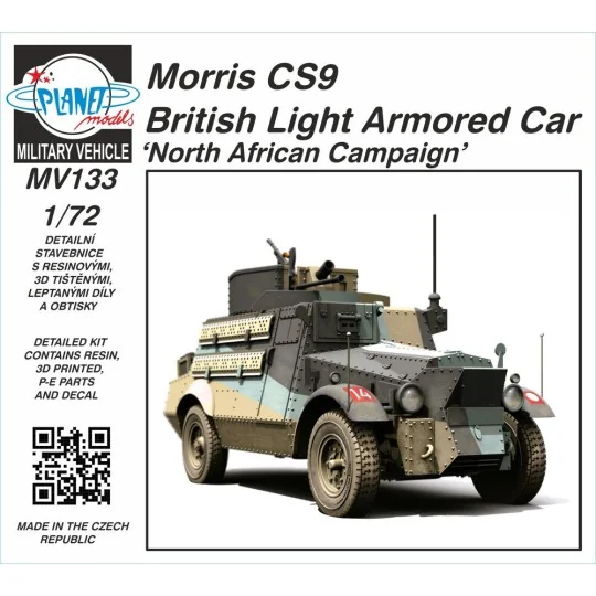 Morris CS9 British Light Armored Car ‘North African Campaign’1/72 -... Morris CS9 British Light Armored Car ‘North African Campaign’1/72 -...