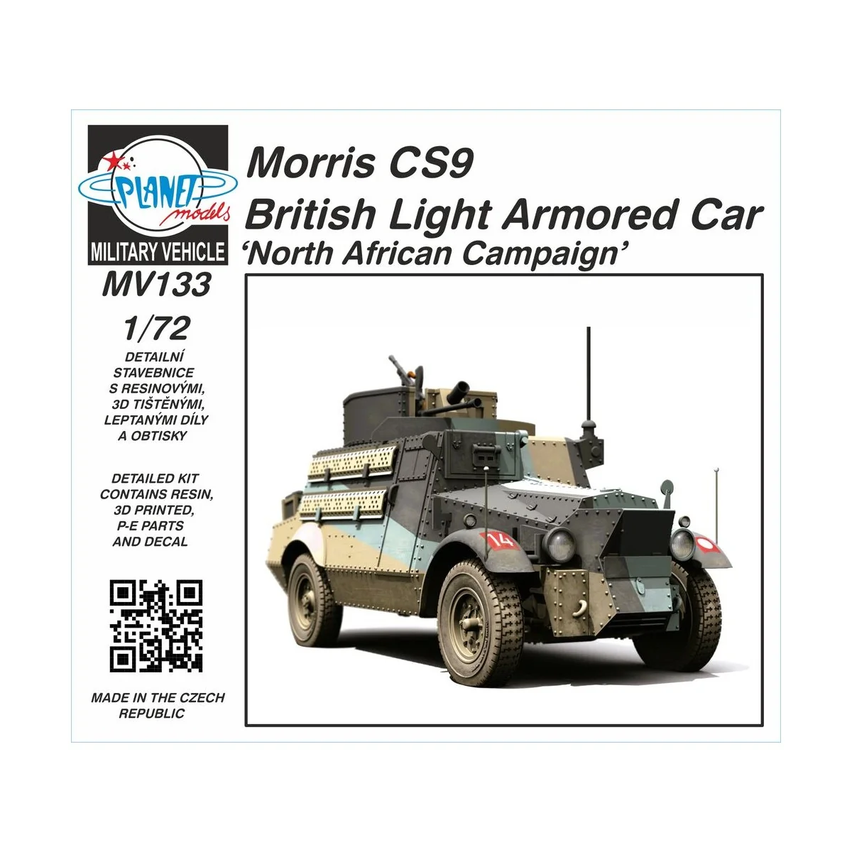 Morris CS9 British Light Armored Car ‘North African Campaign’1/72 -...