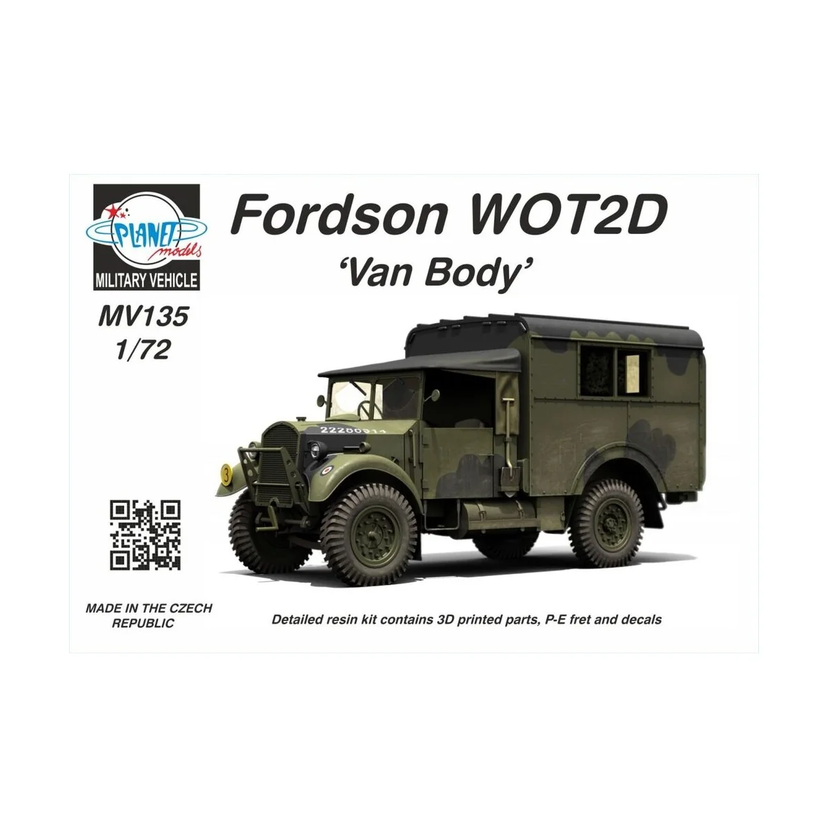 Fordson WOT2D ‘Van Body’ 1/72 - Planet Models 129-MV135