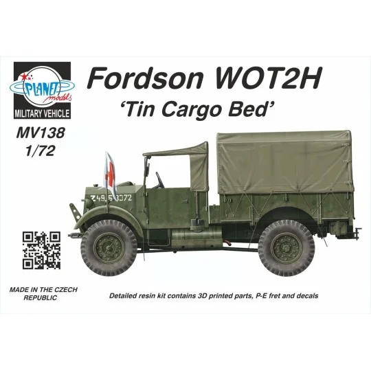 Fordson WOT2H (15CWT) ‘Tin Cargo Bed’, 1/72 - Planet Models 129-MV138 Fordson WOT2H (15CWT) ‘Tin Cargo Bed’, 1/72 - Planet Models 129-MV138