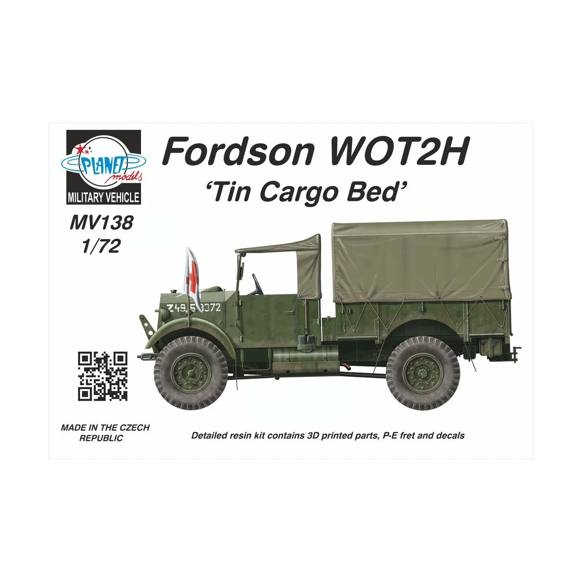 Fordson WOT2H (15CWT) ‘Tin Cargo Bed’ - Planet Models 129-MV138