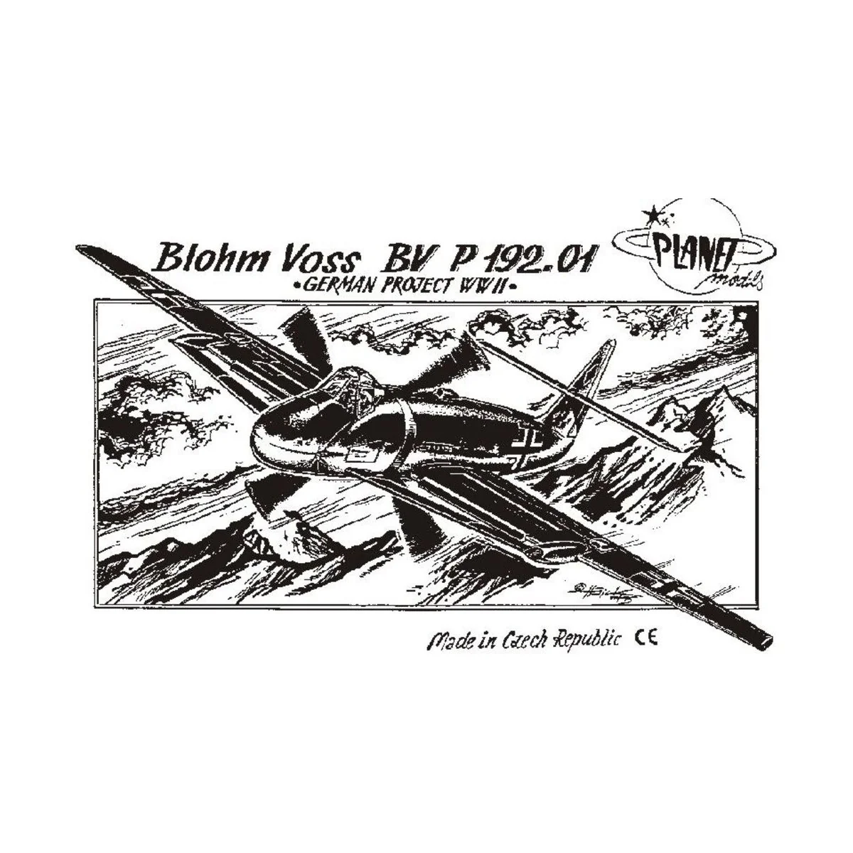 Blohm Voss BV P 192.01, WW II Projekte. - Planet Models 129-PLT001