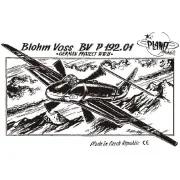 Blohm Voss BV P 192.01, WW II Projekte. - Planet Models 129-PLT001