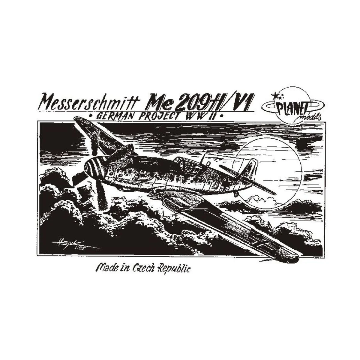 Messerschmitt Me 209 H/V1 WW II Projekte, 1/72 - Planet Models 129-...