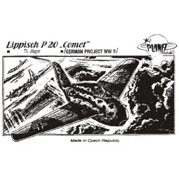 Lippisch P.20 Comet WW II Projekt - Planet Models 129-PLT014