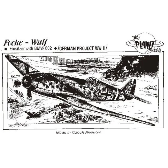 Focke-Wulf Einsitzer mit BMW 802, 1/72 - Planet Models 129-PLT019 Focke-Wulf Einsitzer mit BMW 802, 1/72 - Planet Models 129-PLT019