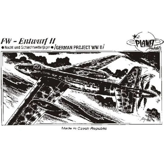 FW-Entwurf II Nacht und Schlechtwetterjäger., 1/72 - Planet Models ... FW-Entwurf II Nacht und Schlechtwetterjäger., 1/72 - Planet Models ...