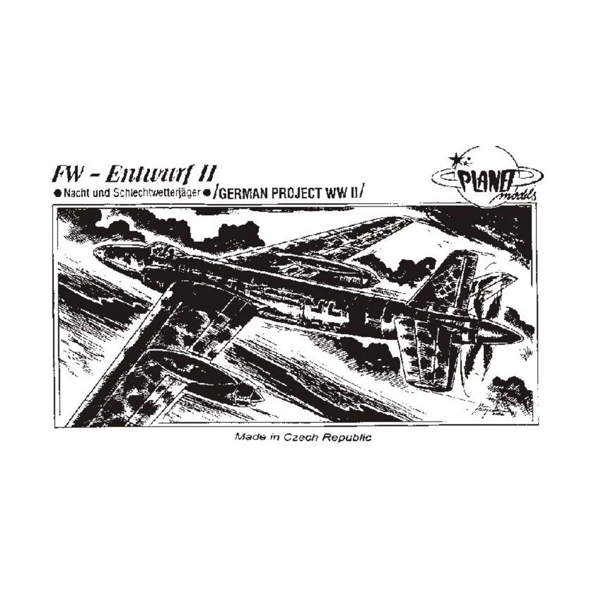 FW-Entwurf II Nacht und Schlechtwetterjäger. - Planet Models 129-PL...