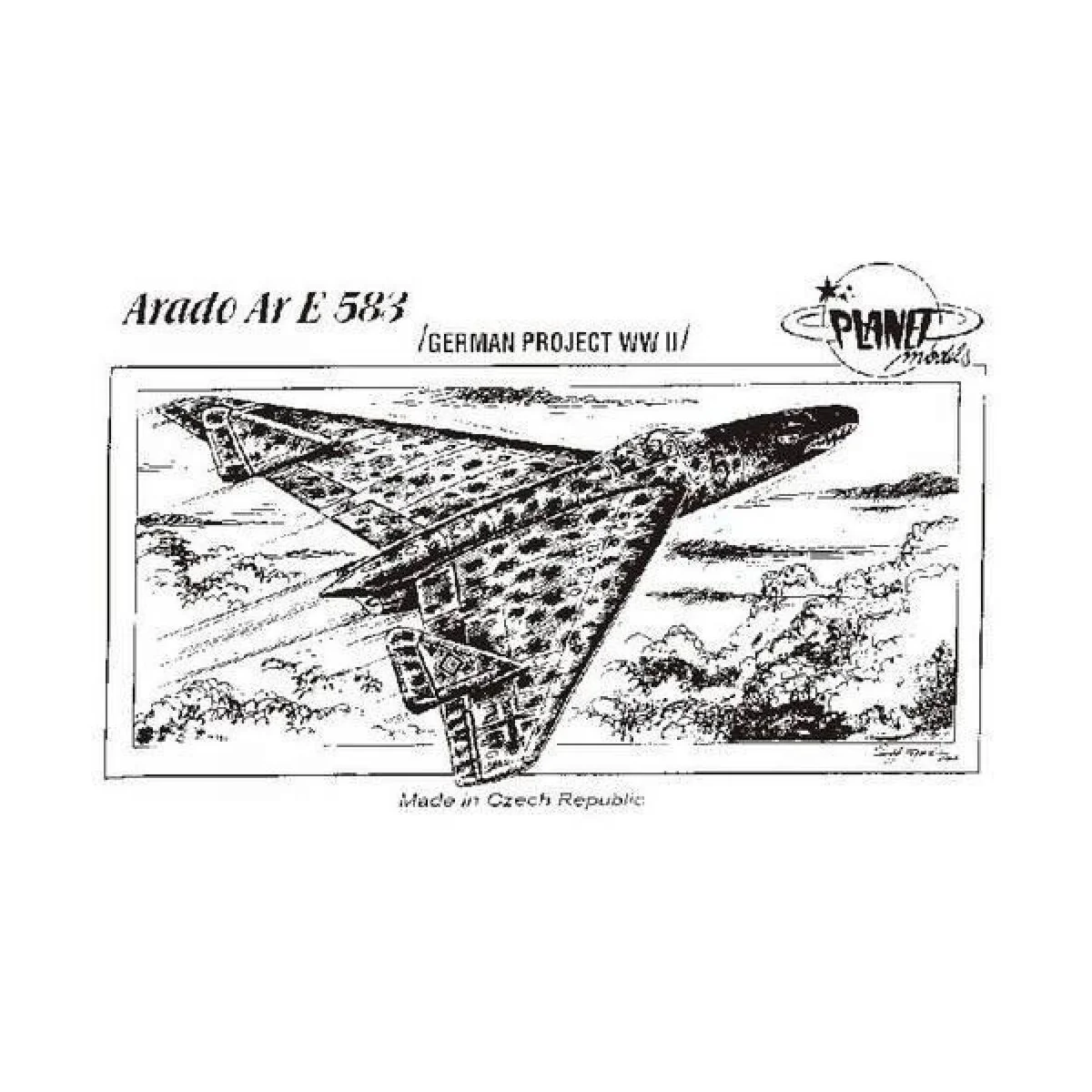 Arado Ar E 583 - Planet Models 129-PLT032 Arado Ar E 583 - Planet Models 129-PLT032