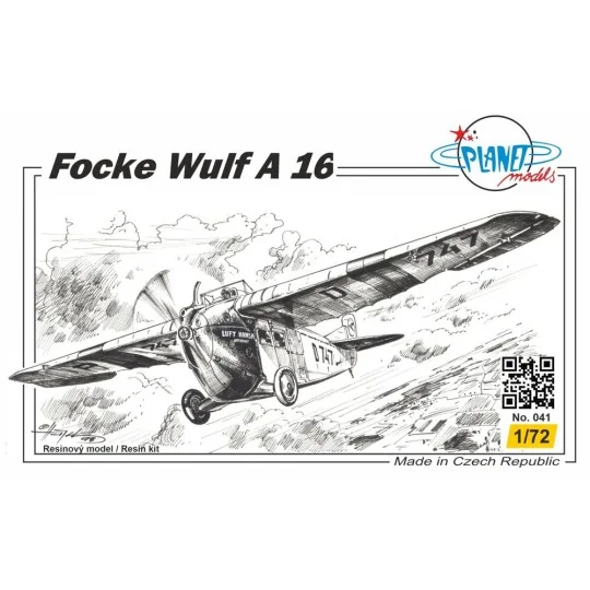Focke-Wulf A16 - Planet Models 129-PLT041