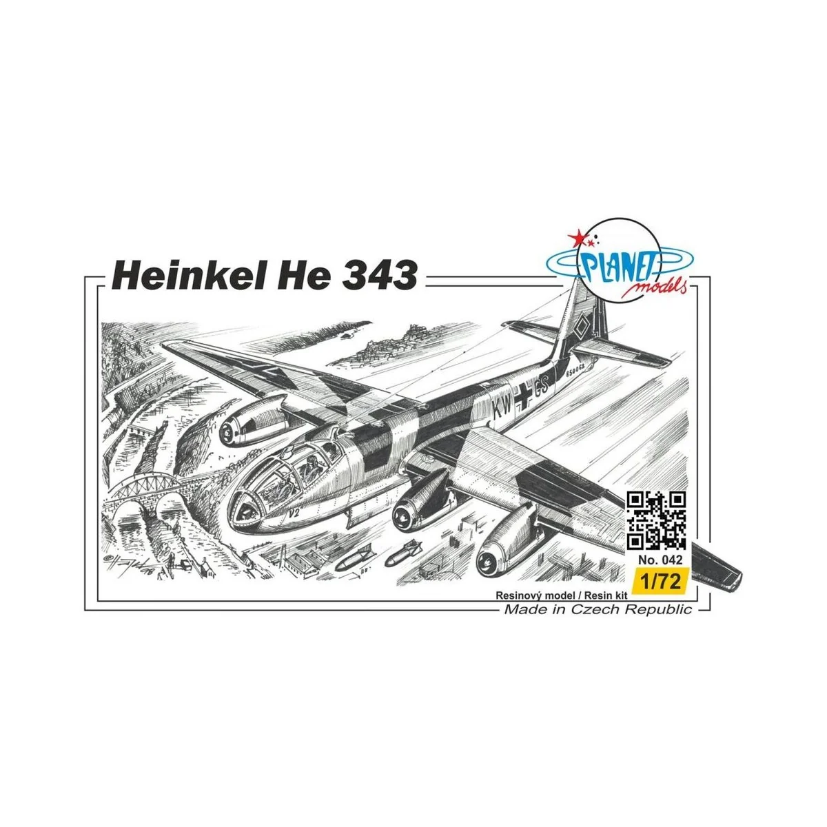 Heinkel He-343 - Planet Models 129-PLT042