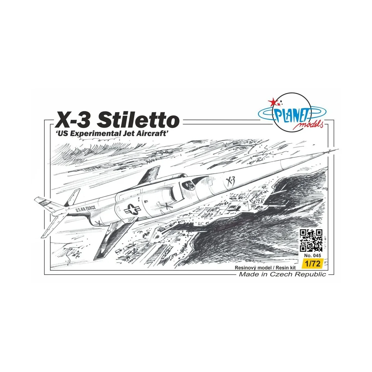 Douglas X-3 Stilleto - Planet Models 129-PLT045